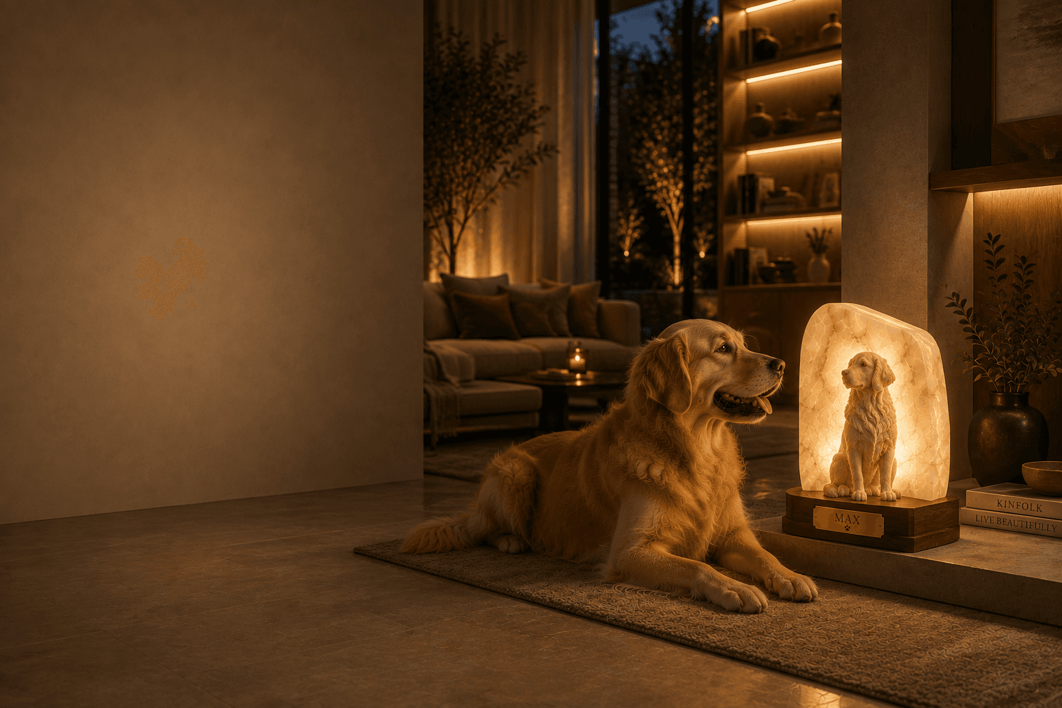 Wagly Forever Light, a personalized glowing portrait piece