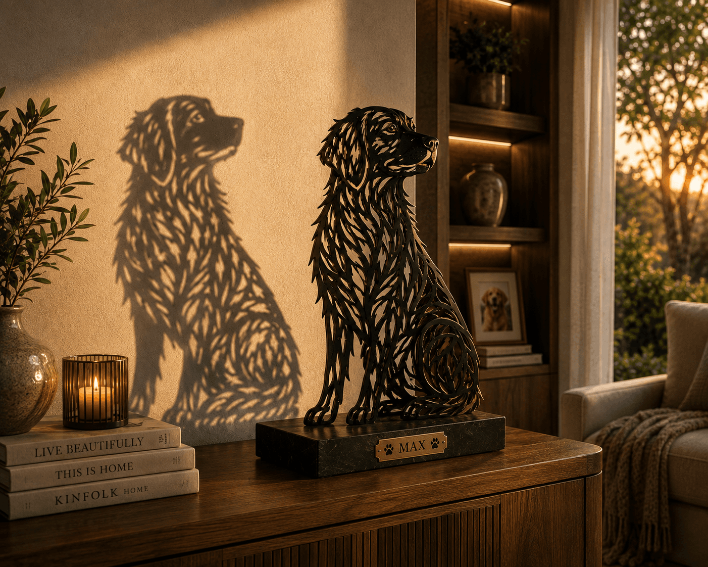 Wagly Shadow Garden, a sculptural piece that casts a second portrait in shadow